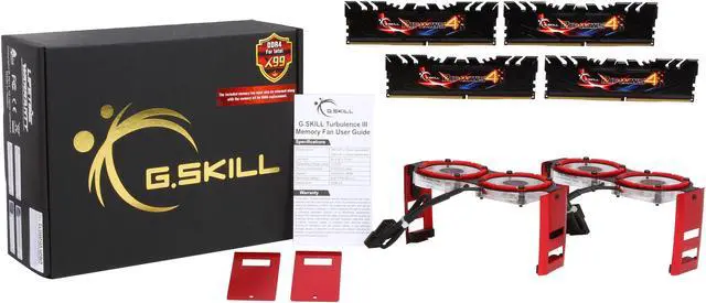 Alt view image 9 of 9 - G.SKILL Ripjaws 4 Series 16GB (4 x 4GB) DDR4 3200 (PC4 25600) Desktop Memory Model F4-3200C16Q-16GRKD