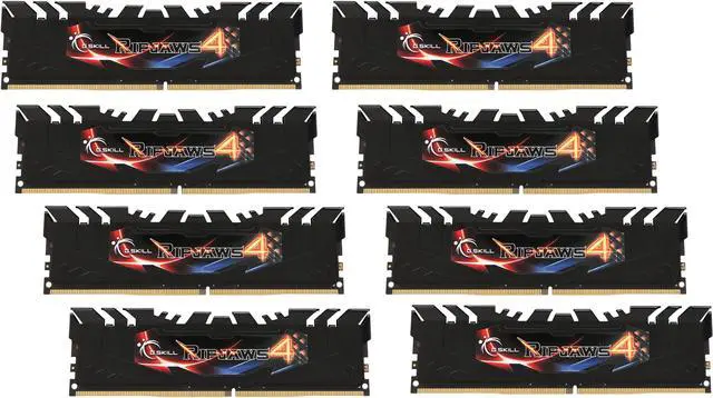 Main image of G.SKILL Ripjaws 4 Series 64GB (8 x 8GB) DDR4 2800 (PC4 22400) Desktop Memory Model F4-2800C15Q2-64GRK