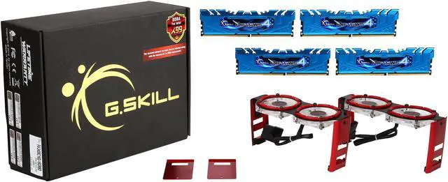 Alt view image 7 of 7 - G.SKILL Ripjaws 4 Series 16GB (4 x 4GB) DDR4 3400 (PC4 27200) Extreme Performance Desktop Memory Model F4-3400C16Q-16GRBD