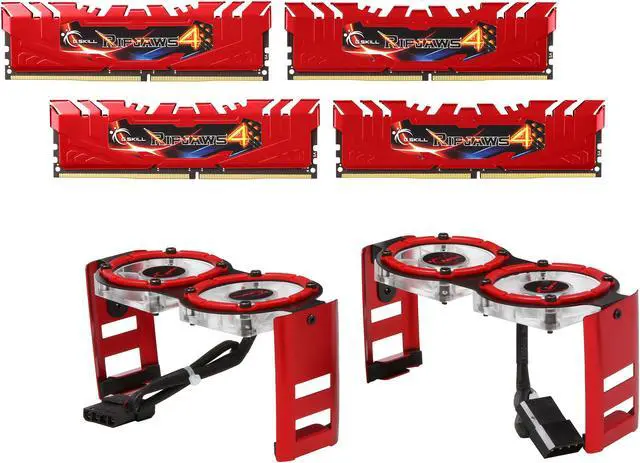 Main image of G.SKILL Ripjaws 4 Series 16GB (4 x 4GB) DDR4 3300 (PC4 26400) Extreme Performance Memory Kit Model F4-3300C16Q-16GRRD