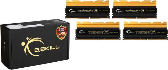 Alt view image 3 of 3 - G.SKILL TridentX Series 32GB (4 x 8GB) DDR4 2800 (PC4 22400) Extreme Performance Memory Model F4-2800C15Q-32GTXG