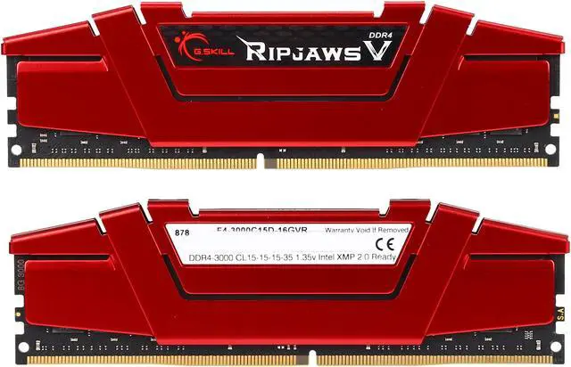 Alt view image 2 of 5 - G.SKILL Ripjaws V Series 16GB (2 x 8GB) DDR4 3000 (PC4 24000) Desktop Memory Model F4-3000C15D-16GVR