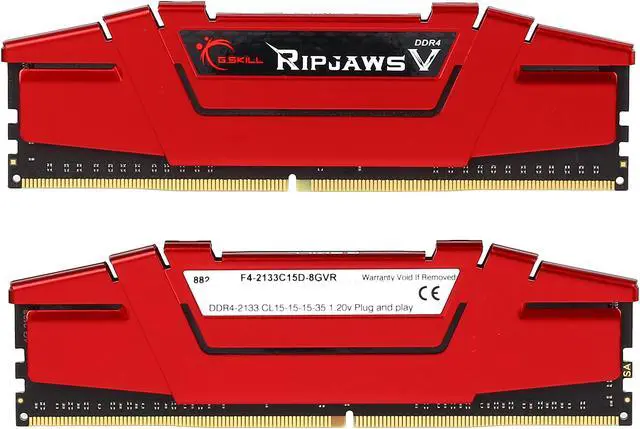 Alt view image 4 of 5 - G.SKILL Ripjaws V Series 8GB (2 x 4GB) 288-Pin DDR4 SDRAM DDR4 2133 (PC4 17000) Desktop Memory Model F4-2133C15D-8GVR