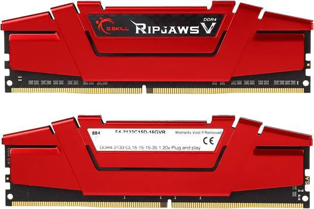 Alt view image 4 of 5 - G.SKILL Ripjaws V Series 16GB (2 x 8GB) 288-Pin DDR4 SDRAM DDR4 2133 (PC4 17000) Desktop Memory Model F4-2133C15D-16GVR