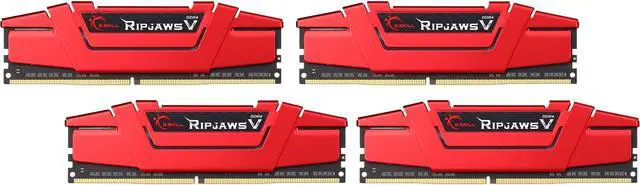 Main image of G.SKILL Ripjaws V Series 32GB (4 x 8GB) 288-Pin DDR4 SDRAM DDR4 3000 (PC4 24000) Desktop Memory Model F4-3000C15Q-32GVR
