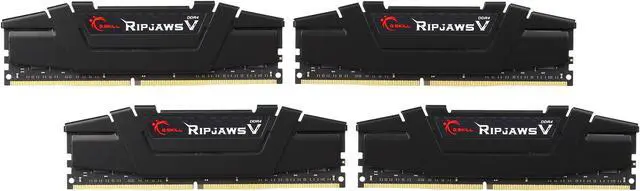 Main image of G.SKILL Ripjaws V Series 32GB (4 x 8GB) 288-Pin DDR4 SDRAM DDR4 3200 (PC4 25600) Desktop Memory Model F4-3200C16Q-32GVK