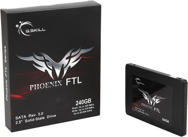 Alt view image 3 of 3 - G.SKILL Phoenix FTL 2.5" 240GB SATA III MLC Internal Solid State Drive (SSD) FM-25S3-240GPF