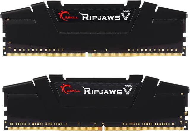 Alt view image 2 of 3 - G.SKILL Ripjaws V Series 32GB (2 x 16GB) 288-Pin DDR4 SDRAM DDR4 2400 (PC4 19200) Desktop Memory Model F4-2400C14D-32GVK