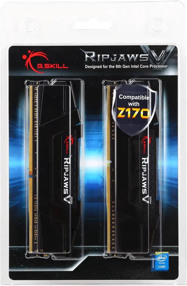 Alt view image 3 of 3 - G.SKILL Ripjaws V Series 32GB (2 x 16GB) 288-Pin DDR4 SDRAM DDR4 2400 (PC4 19200) Desktop Memory Model F4-2400C14D-32GVK
