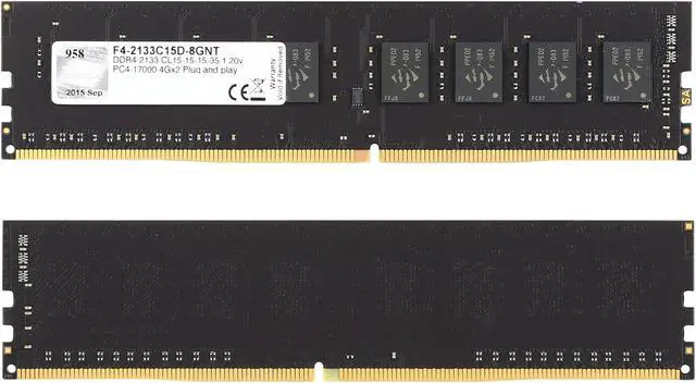 Alt view image 3 of 4 - G.SKILL NT Series 8GB (2 x 4GB) DDR4 2133 (PC4 17000) Desktop Memory Model F4-2133C15D-8GNT