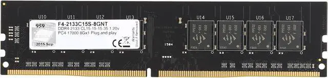 Alt view image 2 of 3 - G.SKILL NT Series 8GB DDR4 2133 (PC4 17000) Desktop Memory Model F4-2133C15S-8GNT