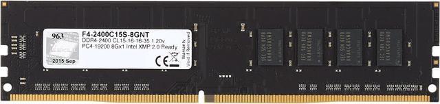 Alt view image 2 of 4 - G.SKILL NT Series 8GB 288-Pin PC RAM DDR4 2400 (PC4 19200) Desktop Memory Model F4-2400C15S-8GNT