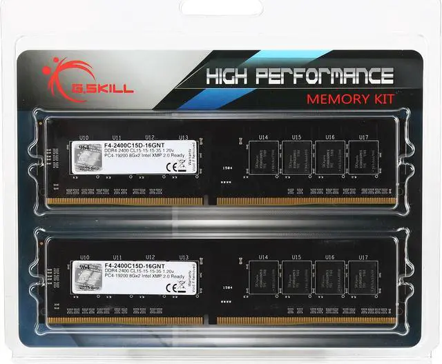 Alt view image 4 of 4 - G.SKILL NT Series 16GB (2 x 8GB) DDR4 2400 (PC4 19200) Desktop Memory Model F4-2400C15D-16GNT
