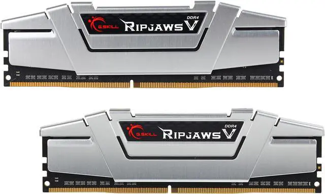 Main image of G.SKILL Ripjaws V Series 16GB (2 x 8GB) 288-Pin PC RAM DDR4 2666 (PC4 21300) Desktop Memory Model F4-2666C15D-16GVS