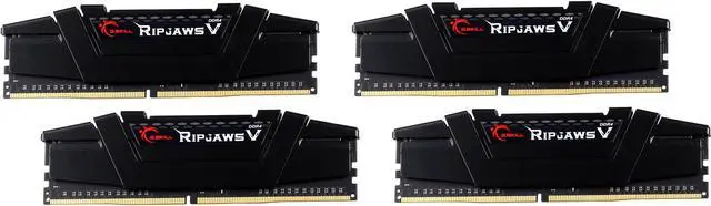 Main image of G.SKILL Ripjaws V Series 64GB (4 x 16GB) DDR4 3200 (PC4 25600) Desktop Memory Model F4-3200C14Q-64GVK