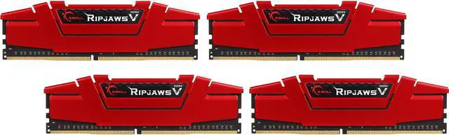 Main image of G.SKILL Ripjaws V Series 32GB (4 x 8GB) DDR4 3200 (PC4 25600) Desktop Memory Model F4-3200C15Q-32GVR