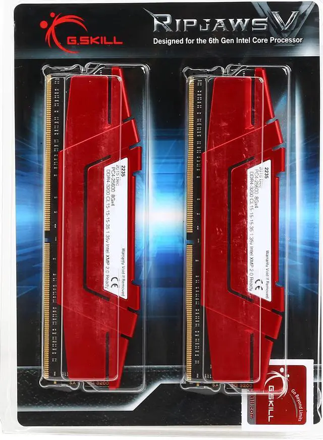 Alt view image 3 of 3 - G.SKILL Ripjaws V Series 32GB (4 x 8GB) DDR4 3200 (PC4 25600) Desktop Memory Model F4-3200C15Q-32GVR