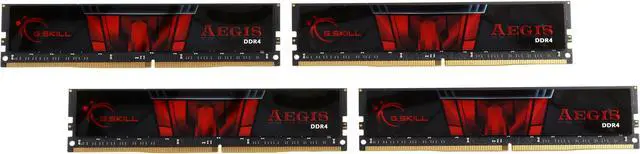Main image of G.SKILL Aegis 64GB (4 x 16GB) DDR4 2133 (PC4 17000) Desktop Memory Model F4-2133C15Q-64GIS