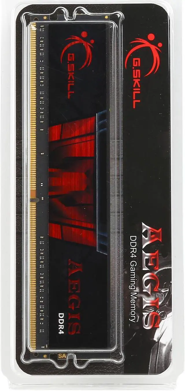 Alt view image 3 of 3 - G.SKILL Aegis 4GB 288-Pin PC RAM DDR4 2400 (PC4 19200) Desktop Memory Model F4-2400C15S-4GIS