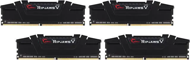 Main image of G.SKILL Ripjaws V Series 32GB (4 x 8GB) 288-Pin DDR4 SDRAM DDR4 3600 (PC4 28800) Desktop Memory Model F4-3600C17Q-32GVK