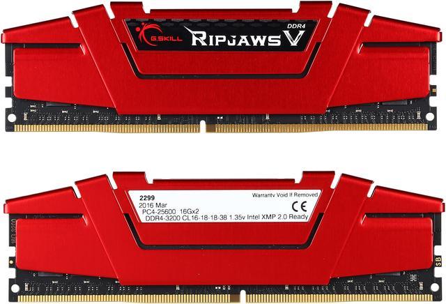 G.SKILL Ripjaws V Series 32GB (2 x 16GB) 288-Pin DDR4 SDRAM