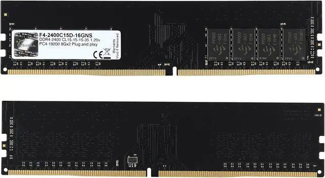 Alt view image 2 of 3 - G.SKILL NS Series 16GB (2 x 8GB) DDR4 2400 (PC4 19200) Memory Kit Model F4-2400C15D-16GNS