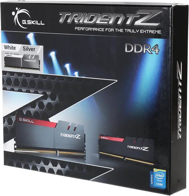 Alt view image 2 of 2 - G.SKILL TridentZ Series 32GB (4 x 8GB) DDR4 3200 (PC4 25600) Desktop Memory Model F4-3200C14Q-32GTZSW