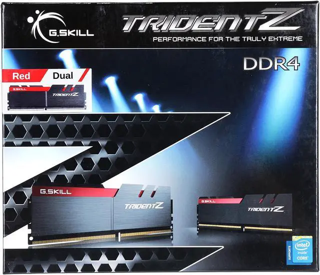 Alt view image 3 of 3 - G.SKILL TridentZ Series 32GB (4 x 8GB) DDR4 3333 (PC4 26600) Memory (Desktop Memory) Model F4-3333C16Q-32GTZB