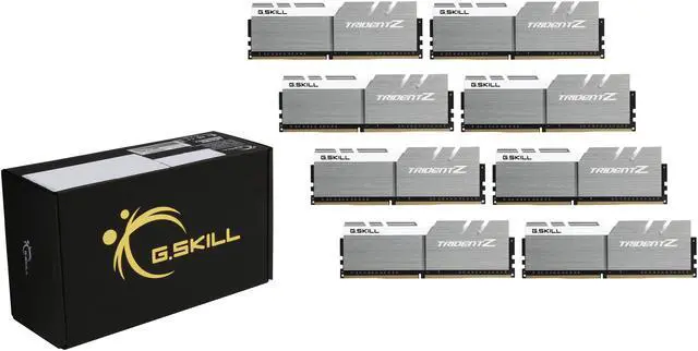 Alt view image 3 of 3 - G.SKILL TridentZ Series 64GB (8 x 8GB) DDR4 3466 (PC4 27700) Desktop Memory Model F4-3466C16Q2-64GTZSW