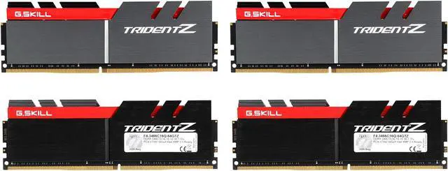 Alt view image 2 of 3 - G.SKILL TridentZ Series 64GB (4 x 16GB) DDR4 3466 (PC4 27700) Desktop Memory Model F4-3466C16Q-64GTZ