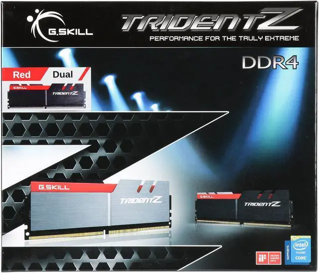 Alt view image 3 of 3 - G.SKILL TridentZ Series 64GB (4 x 16GB) DDR4 3466 (PC4 27700) Desktop Memory Model F4-3466C16Q-64GTZ