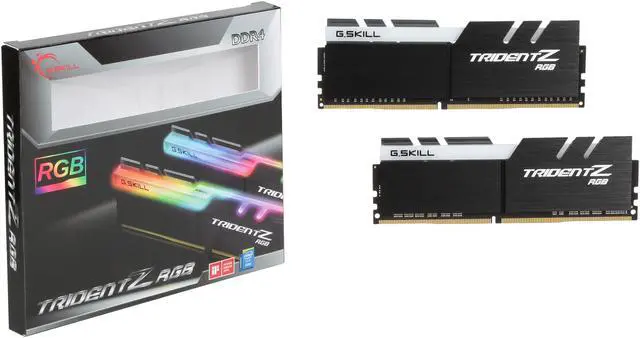 Alt view image 5 of 5 - G.SKILL TridentZ RGB Series 16GB (2 x 8GB) 288-Pin PC RAM DDR4 2400 (PC4 19200) Desktop Memory Model F4-2400C15D-16GTZR
