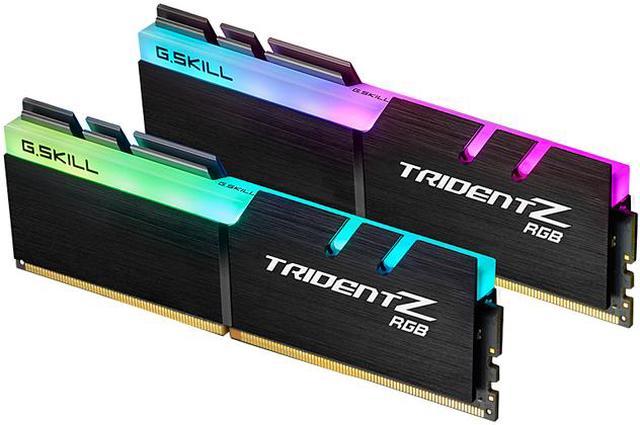 G.SKILL TridentZ RGB Series 16GB (2 x 8GB) 288-Pin PC RAM DDR4 3200 (PC4  25600) Desktop Memory Model F4-3200C16D-16GTZR