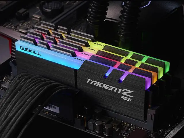 Alt view image 2 of 5 - G.SKILL TridentZ RGB Series 32GB (4 x 8GB) DDR4 3000 (PC4 24000) Desktop Memory Model F4-3000C14Q-32GTZR