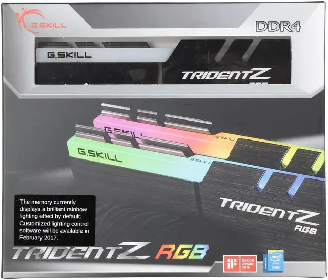 Alt view image 5 of 5 - G.SKILL TridentZ RGB Series 16GB (2 x 8GB) 288-Pin PC RAM DDR4 4266 (PC4 34100) Desktop Memory Model F4-4266C19D-16GTZR