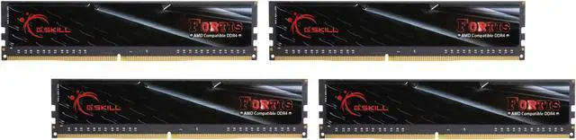 Main image of G.SKILL FORTIS Series 32GB (4 x 8GB) DDR4 2400 (PC4 19200) Memory (Desktop Memory) Model F4-2400C16Q-32GFT