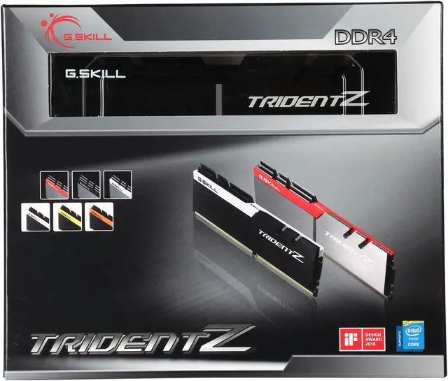 Alt view image 2 of 2 - G.SKILL TridentZ Series 32GB (4 x 8GB) DDR4 3600 (PC4 28800) Desktop Memory Model F4-3600C16Q-32GTZKK