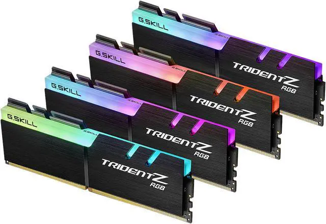 Main image of G.SKILL TridentZ RGB Series 32GB (4 x 8GB) DDR4 3733 (PC4 29800) Desktop Memory Model F4-3733C17Q-32GTZR