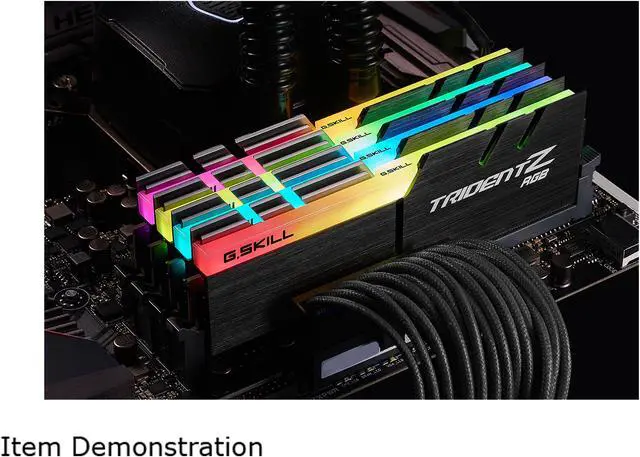 Alt view image 4 of 5 - G.SKILL TridentZ RGB Series 32GB (4 x 8GB) DDR4 3733 (PC4 29800) Desktop Memory Model F4-3733C17Q-32GTZR
