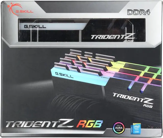 Alt view image 5 of 5 - G.SKILL TridentZ RGB Series 32GB (4 x 8GB) DDR4 3733 (PC4 29800) Desktop Memory Model F4-3733C17Q-32GTZR