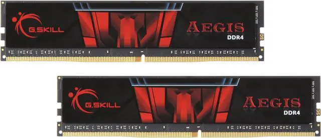 Main image of G.SKILL Aegis 8GB (2 x 4GB) 288-Pin PC RAM DDR4 2400 (PC4 19200) Desktop Memory Model F4-2400C17D-8GIS