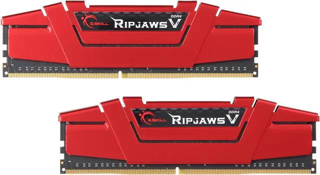 Main image of G.SKILL Ripjaws V Series 8GB (2 x 4GB) 288-Pin DDR4 SDRAM DDR4 2400 (PC4 19200) Desktop Memory Model F4-2400C17D-8GVR