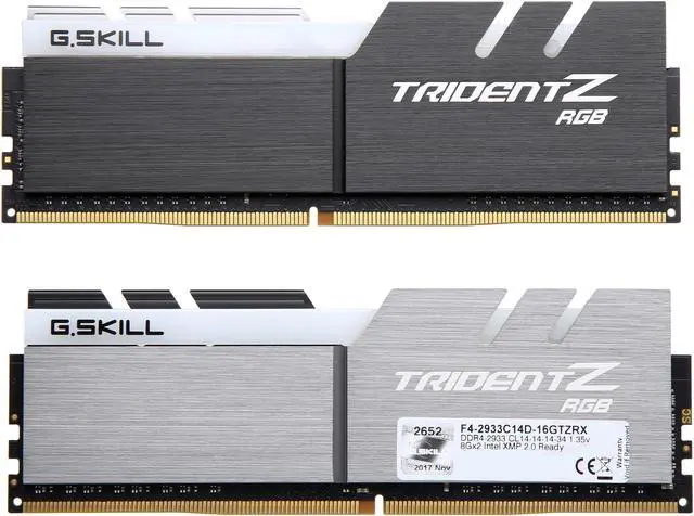 Alt view image 4 of 5 - G.SKILL TridentZ RGB Series 16GB (2 x 8GB) DDR4 2933 (PC4 23400) Desktop Memory Model F4-2933C14D-16GTZRX
