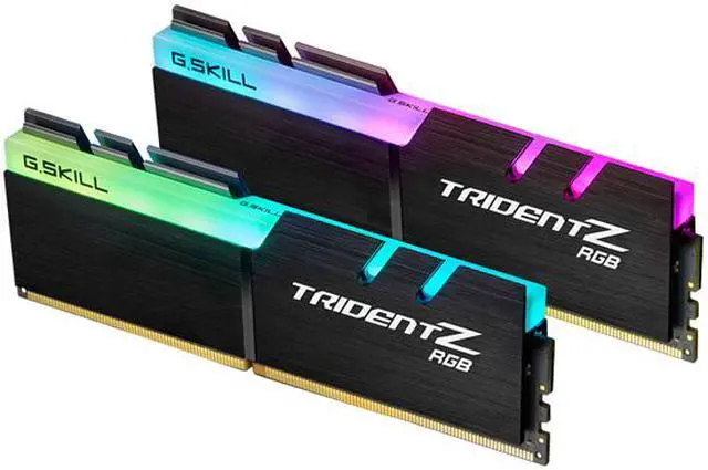 Alt view image 2 of 5 - G.SKILL Trident Z RGB (For AMD) 16GB (2 x 8GB) DDR4 2933 (PC4 23400) Desktop Memory Model F4-2933C16D-16GTZRX