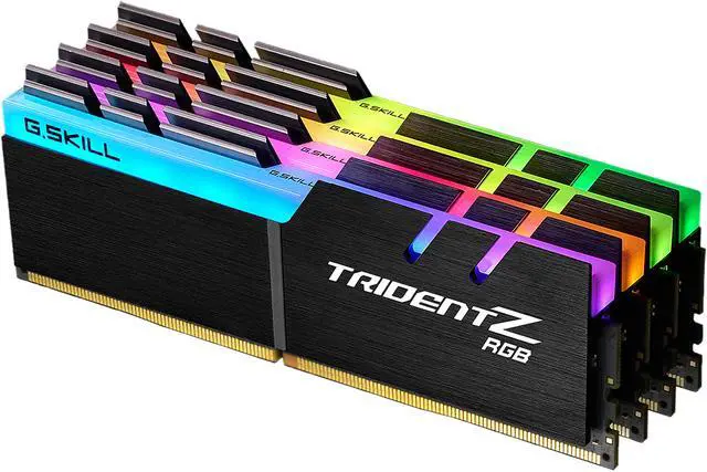 Main image of G.SKILL TridentZ RGB Series 32GB (4 x 8GB) DDR4 4266 (PC4 34100) Desktop Memory Model F4-4266C17Q-32GTZR