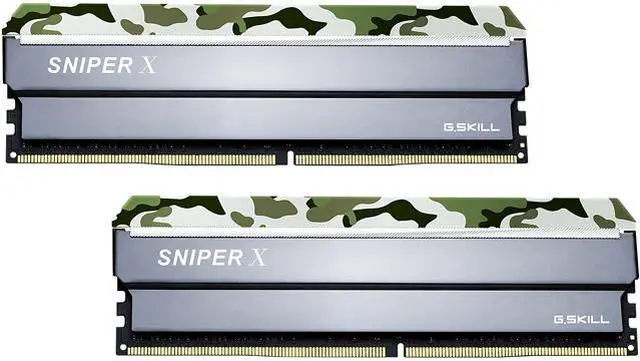 Main image of G.SKILL Sniper X Series 32GB (2 x 16GB) DDR4 3000 (PC4 24000) Desktop Memory Model F4-3000C16D-32GSXFB