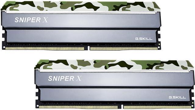 G.SKILL Sniper X Series 16GB (2 x 8GB) DDR4 3200 (PC4 25600) Desktop Memory  Model F4-3200C16D-16GSXFB