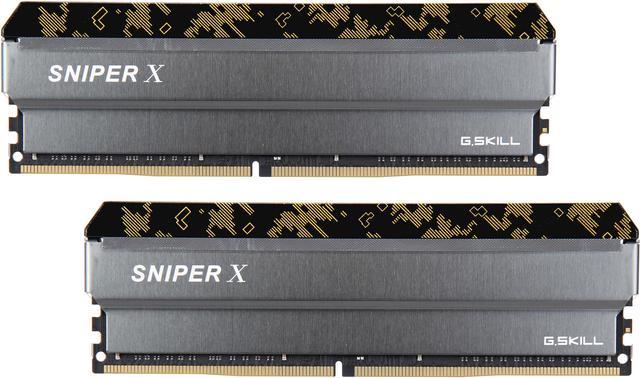 G.SKILL Sniper X Series 32GB (2 x 16GB) DDR4 3200 (PC4 25600) Desktop  Memory Model F4-3200C16D-32GSXKB
