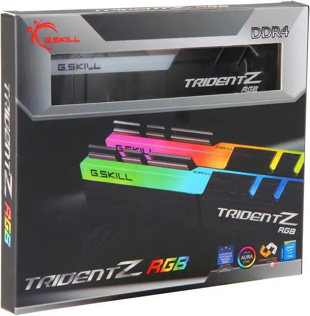Alt view image 5 of 5 - G.SKILL TridentZ RGB Series 16GB (2 x 8GB) 288-Pin PC RAM DDR4 2666 (PC4 21300) Desktop Memory Model F4-2666C18D-16GTZR