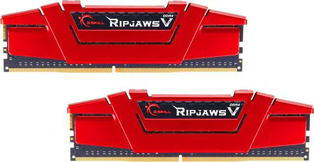 Main image of G.SKILL Ripjaws V Series 16GB (2 x 8GB) DDR4 2666 (PC4 21300) Desktop Memory Model F4-2666C19D-16GVR